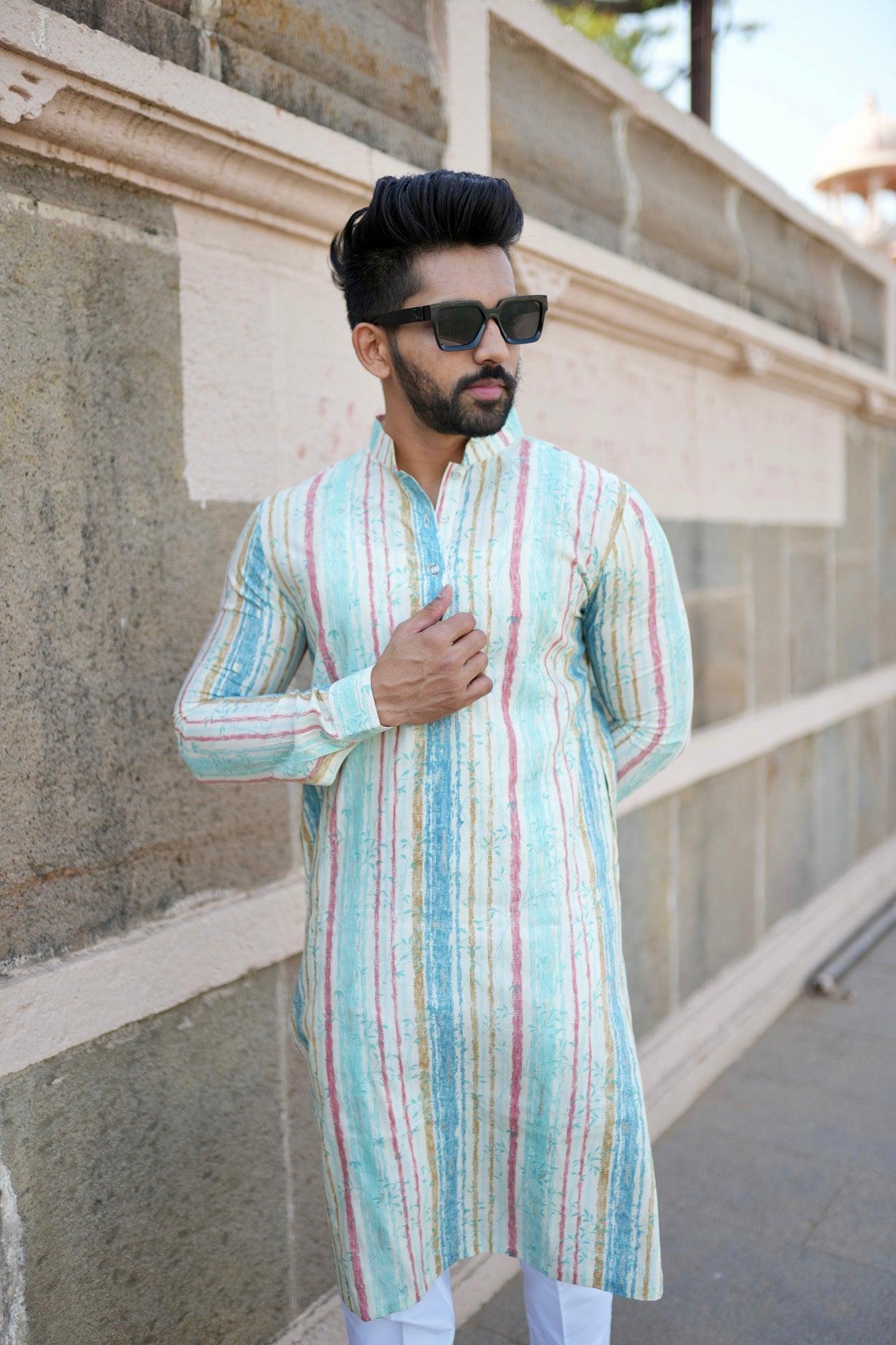 Organic Fabric Printed Kurta 10991