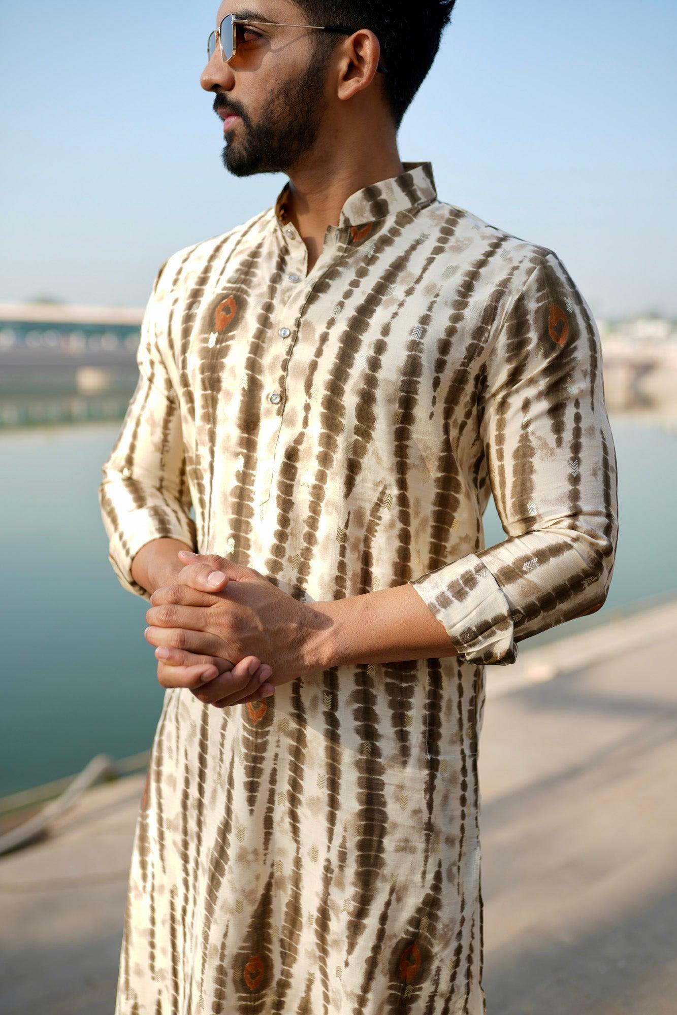 Organic Fabric Printed Kurta 11059