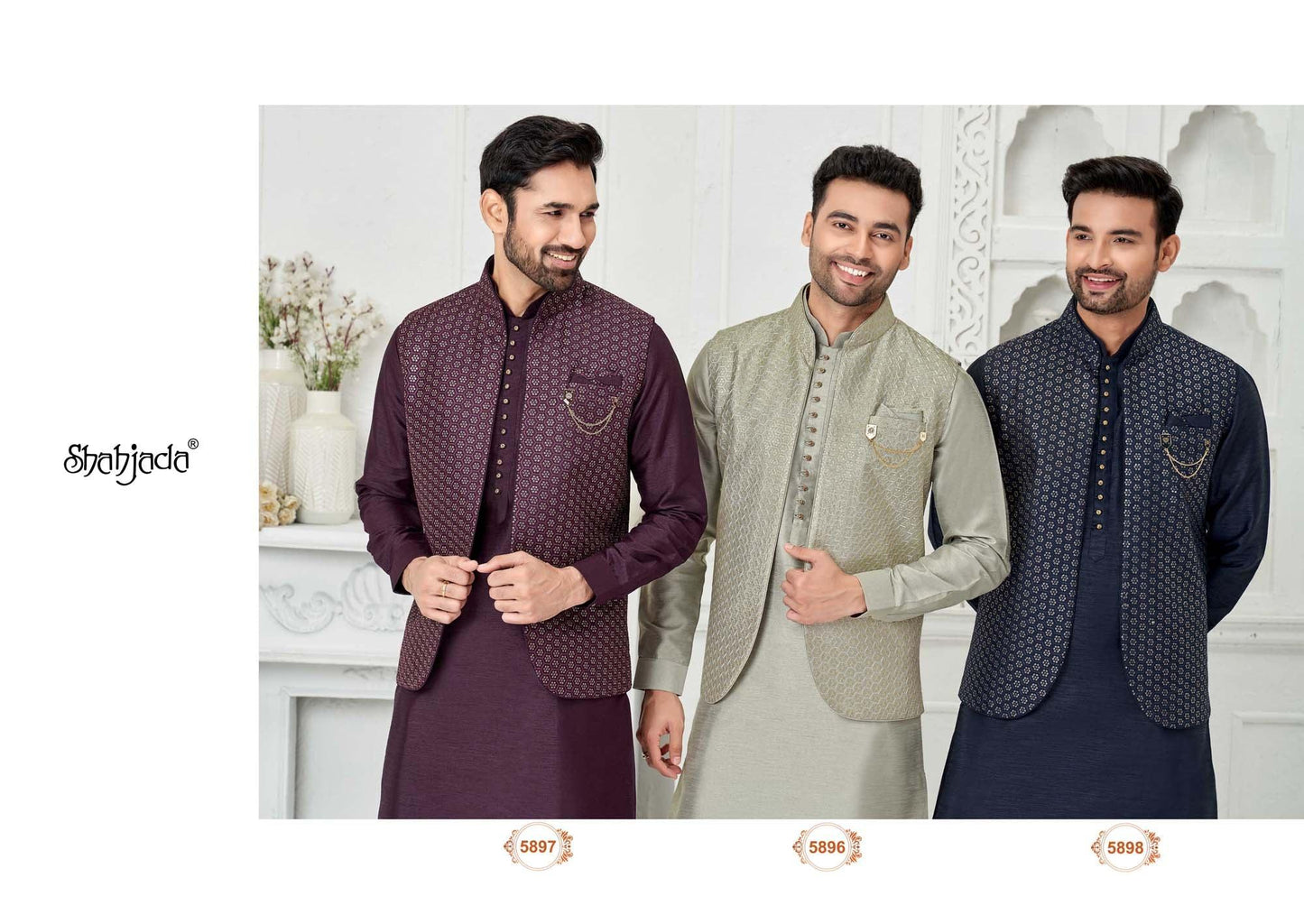 Kurta Jacket Set with Pants 5897