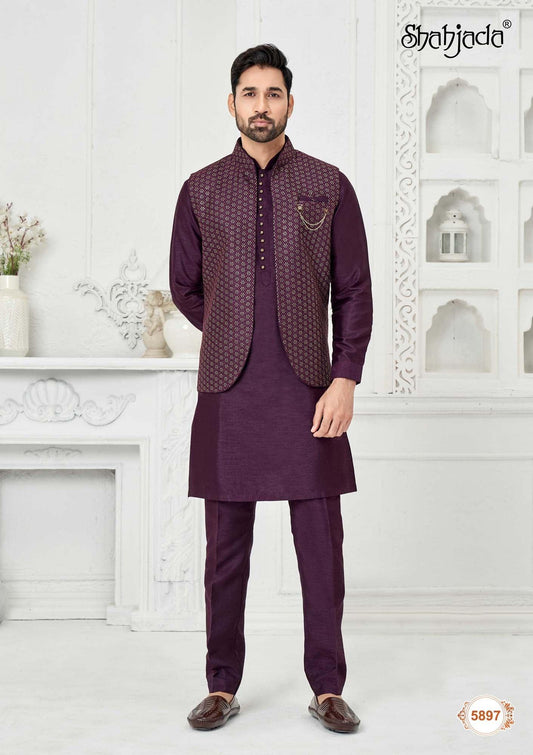 Kurta Jacket Set with Pants 5897