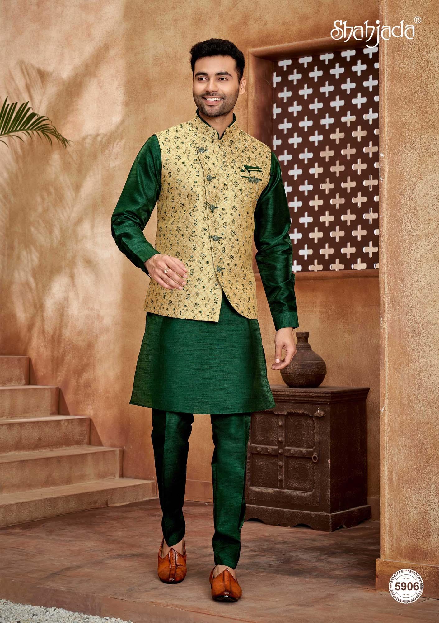 Kurta Jacket Set with Pants 5906