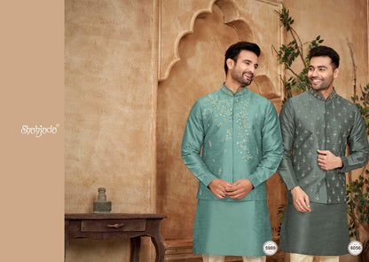 Kurta Jacket Set with Pants 6056