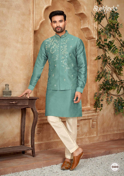 Kurta Jacket Set with Pants 5989