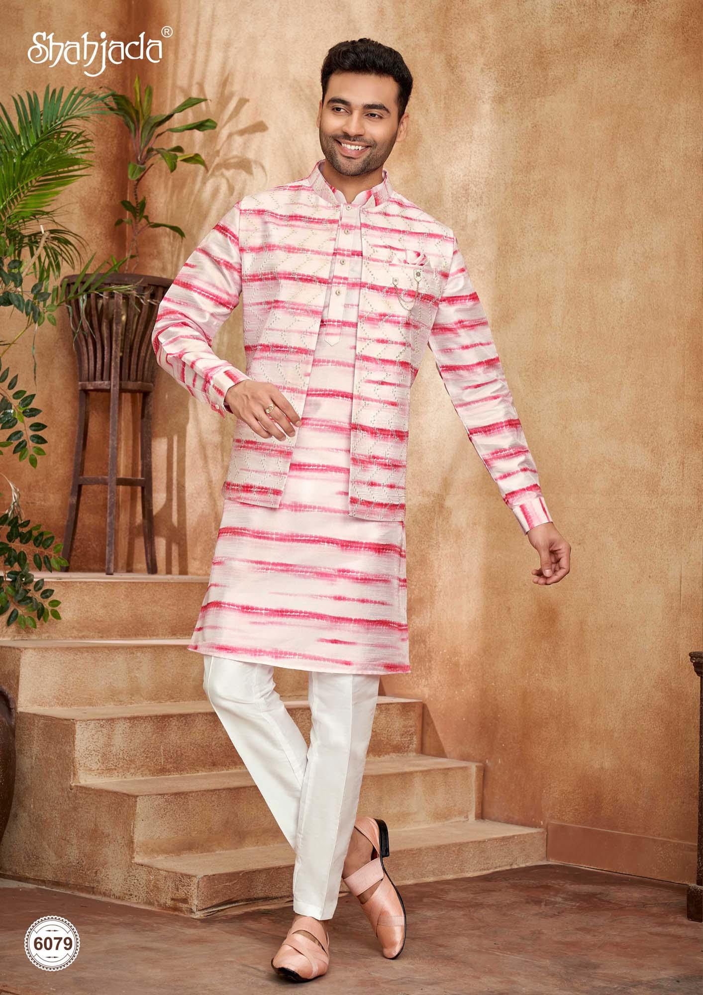 Kurta Jacket Set with Pants 6079