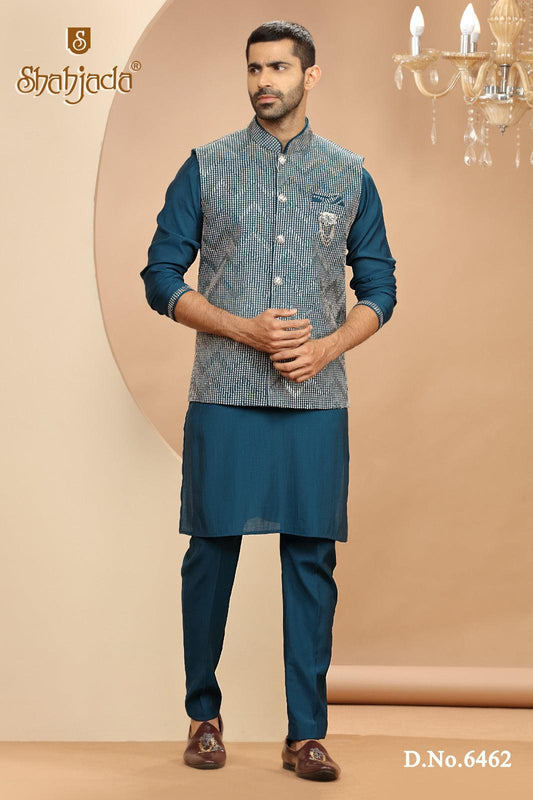 Kurta Jacket Set with Pants 6462