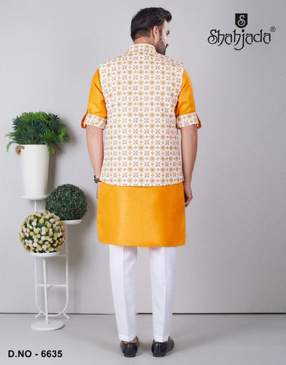 Kurta Jacket Set with Pants 6635