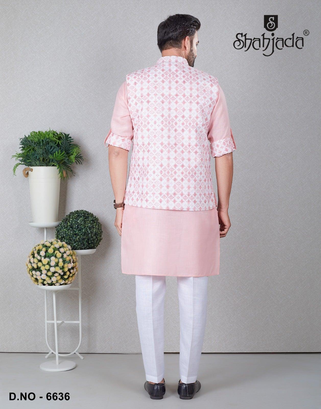 Kurta Jacket Set with Pants 6636