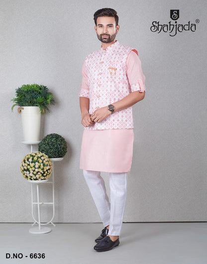 Kurta Jacket Set with Pants 6636