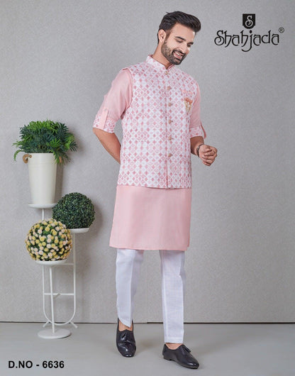 Kurta Jacket Set with Pants 6636