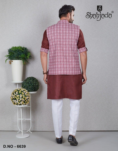 Kurta Jacket Set with Pants 6639