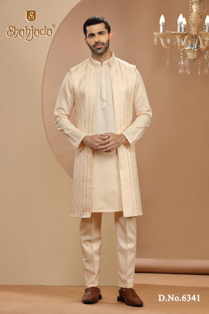 Kurta Jacket Set with Pants 6341