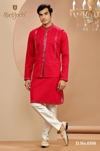 Kurta Jacket Set with Pants 6506