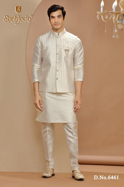 Kurta Jacket Set with Pants 6461