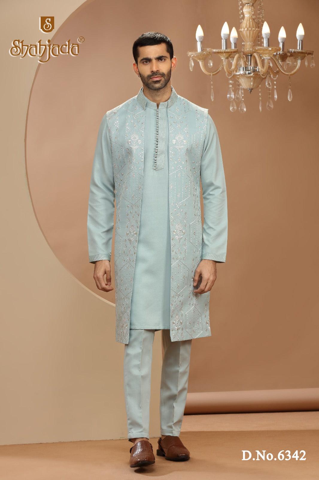 Kurta Jacket Set with Pants 6342