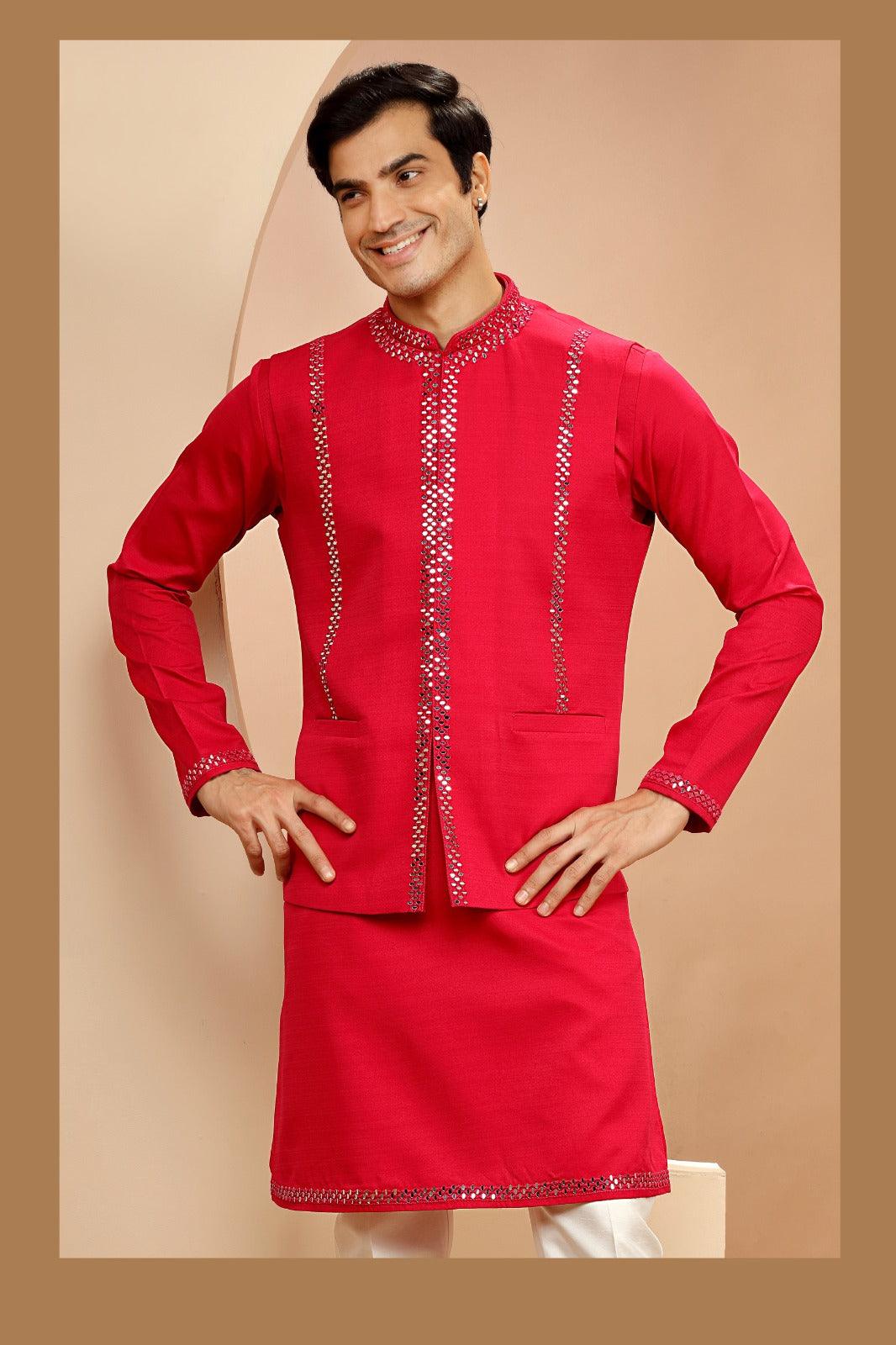 Kurta Jacket Set with Pants 6506