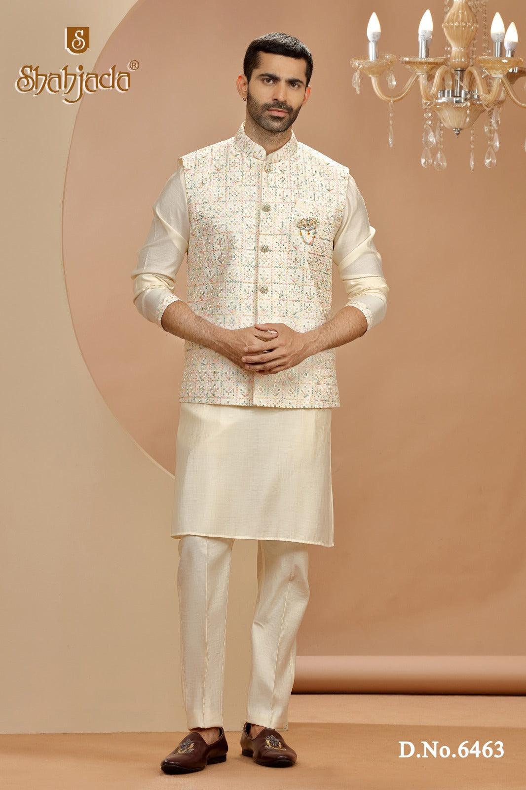 Kurta Jacket Set with Pants 6463