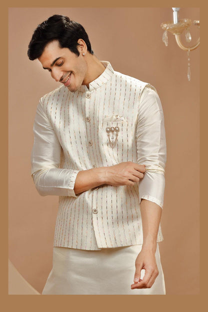 Kurta Jacket Set with Pants 6461