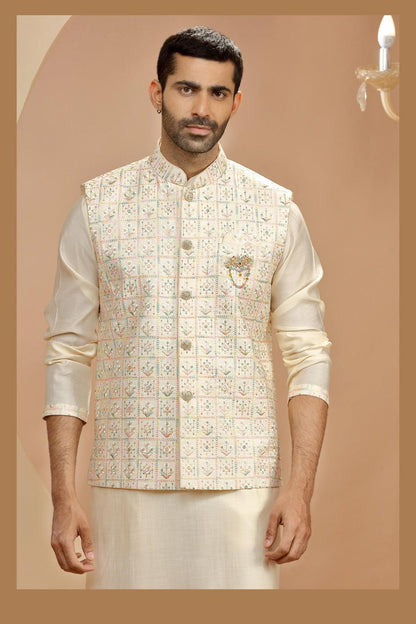 Kurta Jacket Set with Pants 6463